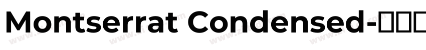 Montserrat Condensed字体转换